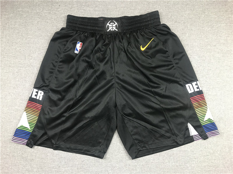 Men's Denver Nuggets Black City Edition Basketball Shorts1