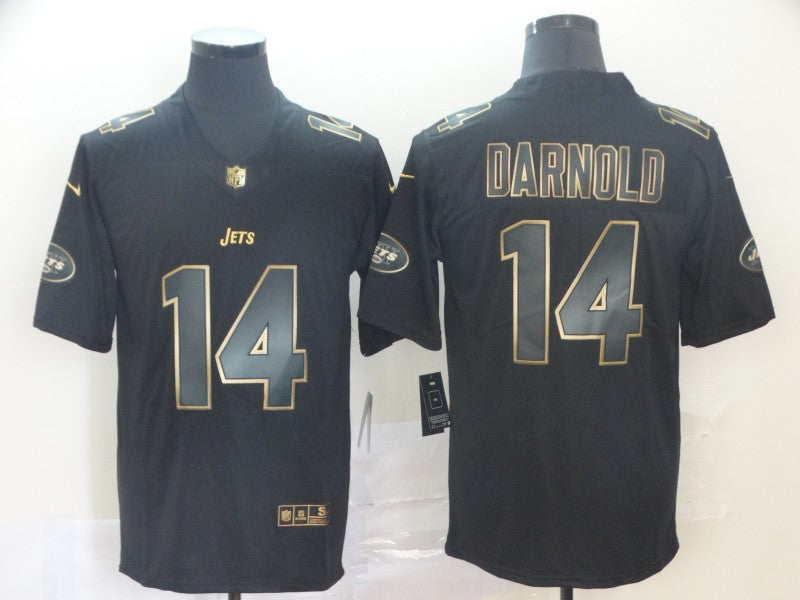 Men's New York Jets #14 Sam Darnold Black Game Jersey1