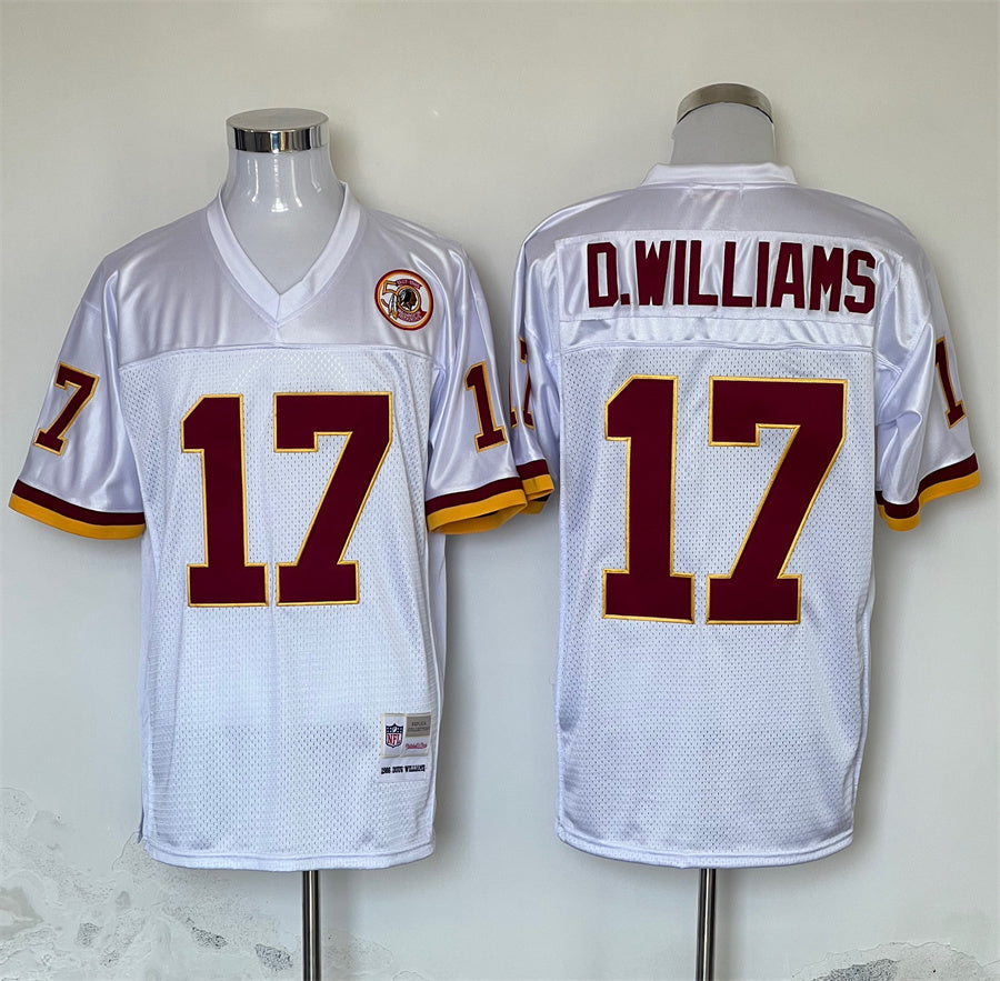 Men's Washington Redskins Doug Williams Mitchell & Ness White Legacy Replica Jersey1