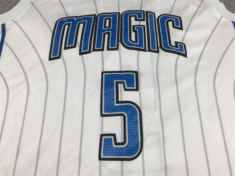 Men's Orlando Magic Paolo Banchero #5 White 2022/23 Fast Break Replica Jersey1 - Association Edition