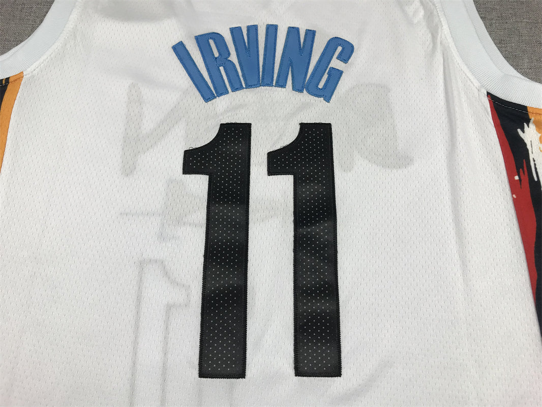 Men's Brooklyn Nets Kyrie Irving #11 White 2022/23 Swingman Jersey1 - City Edition
