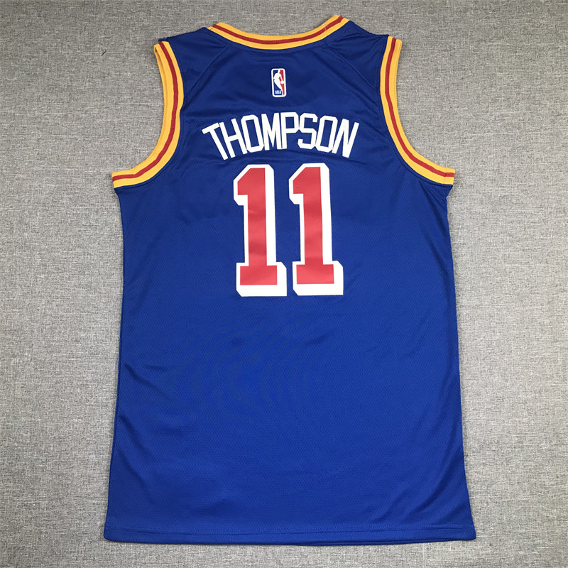Men's Golden State Warriors Klay Thompson #11 Blue Classic Player Jersey1