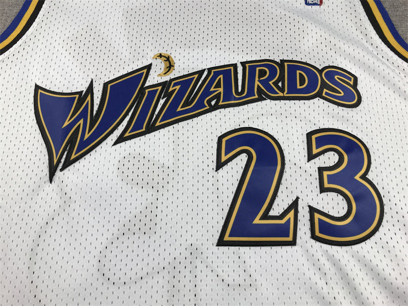 Men's Washington Wizards Michael Jordan White Swingman Player Jersey1