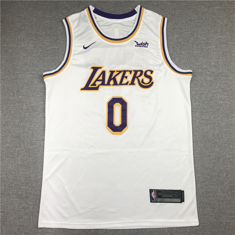 Men's Los Angeles Lakers Russell Westbrook #0 NBA White 2020/21 Swingman Jersey1