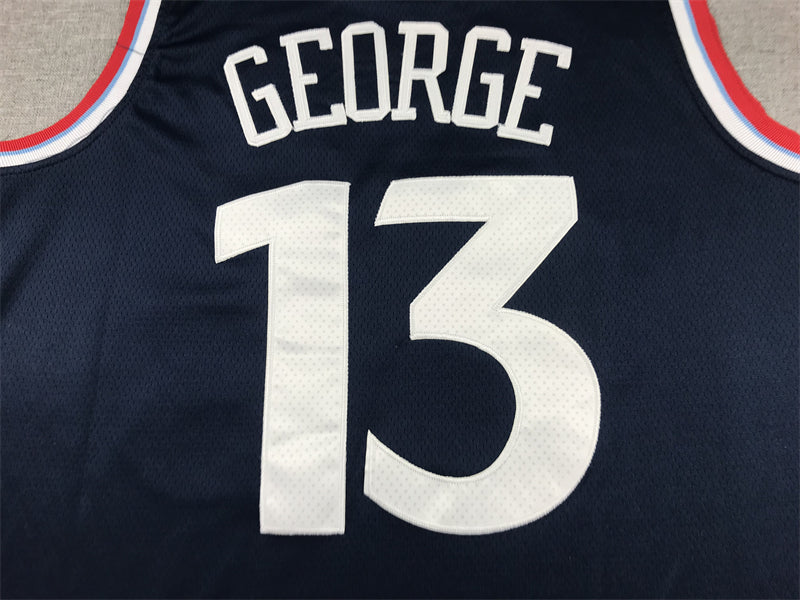 Men's LA Clippers Paul George #13 Navy Swingman Jersey1
