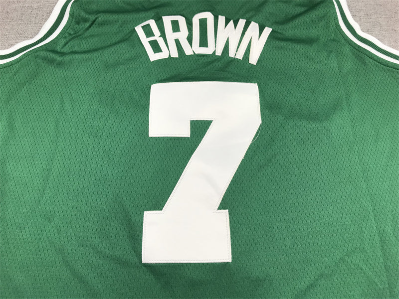Men's Boston Celtics Jaylen Brown #7 Green 2022/23 Swingman Jersey1 - Icon Edition
