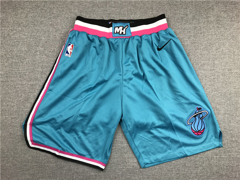 Men's Miami Heat Blue City Edition Basketball Shorts1