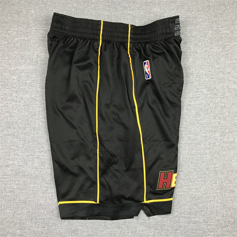 Men's Miami Heat Black City Edition Basketball Shorts1