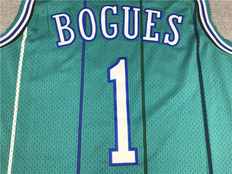 Men's Charlotte Hornets Muggsy Bogues 1992-93 Hardwood Classics Swingman jersey1