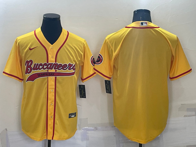 Men's Tampa Bay Buccaneers Yellow Blank Jersey1