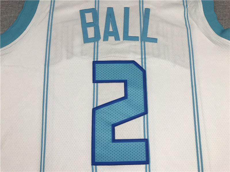 Men's Charlotte Hornets #2 LaMelo Ball White 2020-21 swingman jersey1