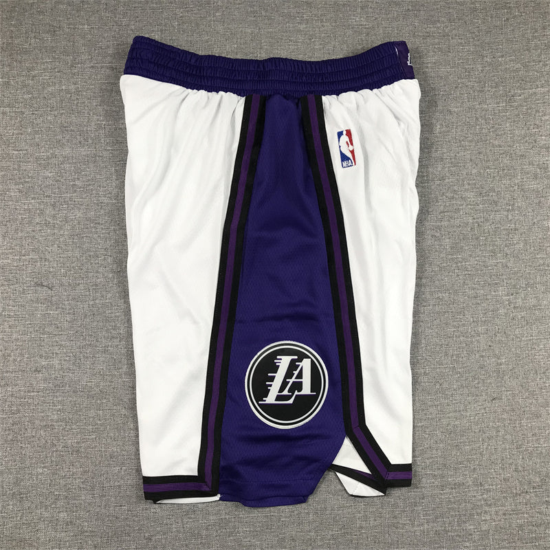 Men's Los Angeles Lakers White 2022/23 City Edition Basketball Shorts1