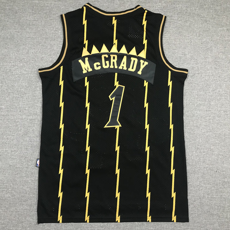 Men's Toronto Raptors Tracy McGrady Black 1998-99 Hardwood Classics Swingman Jersey1