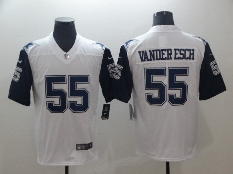 Men's Dallas Cowboys Leighton Vander Esch #55 White Game Jersey1