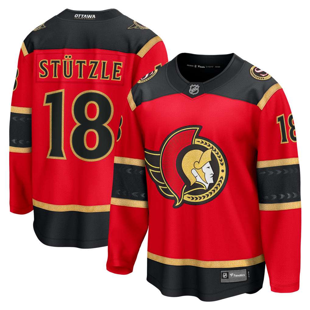 Tim Stutzle #18 Ottawa Senators Red Alternate Breakaway Jersey - JerseysFreak