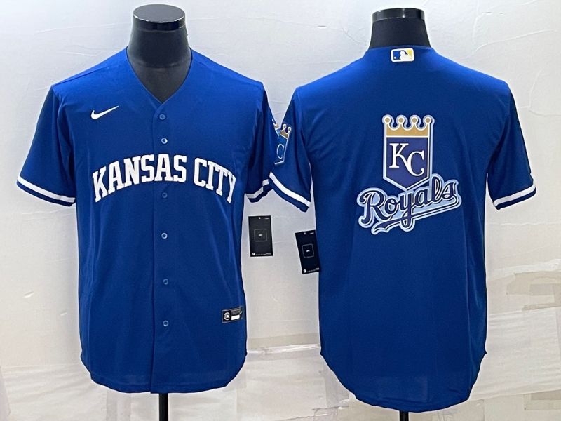 Men's Kansas City Royals Blue Alternate Replica Team Jersey1