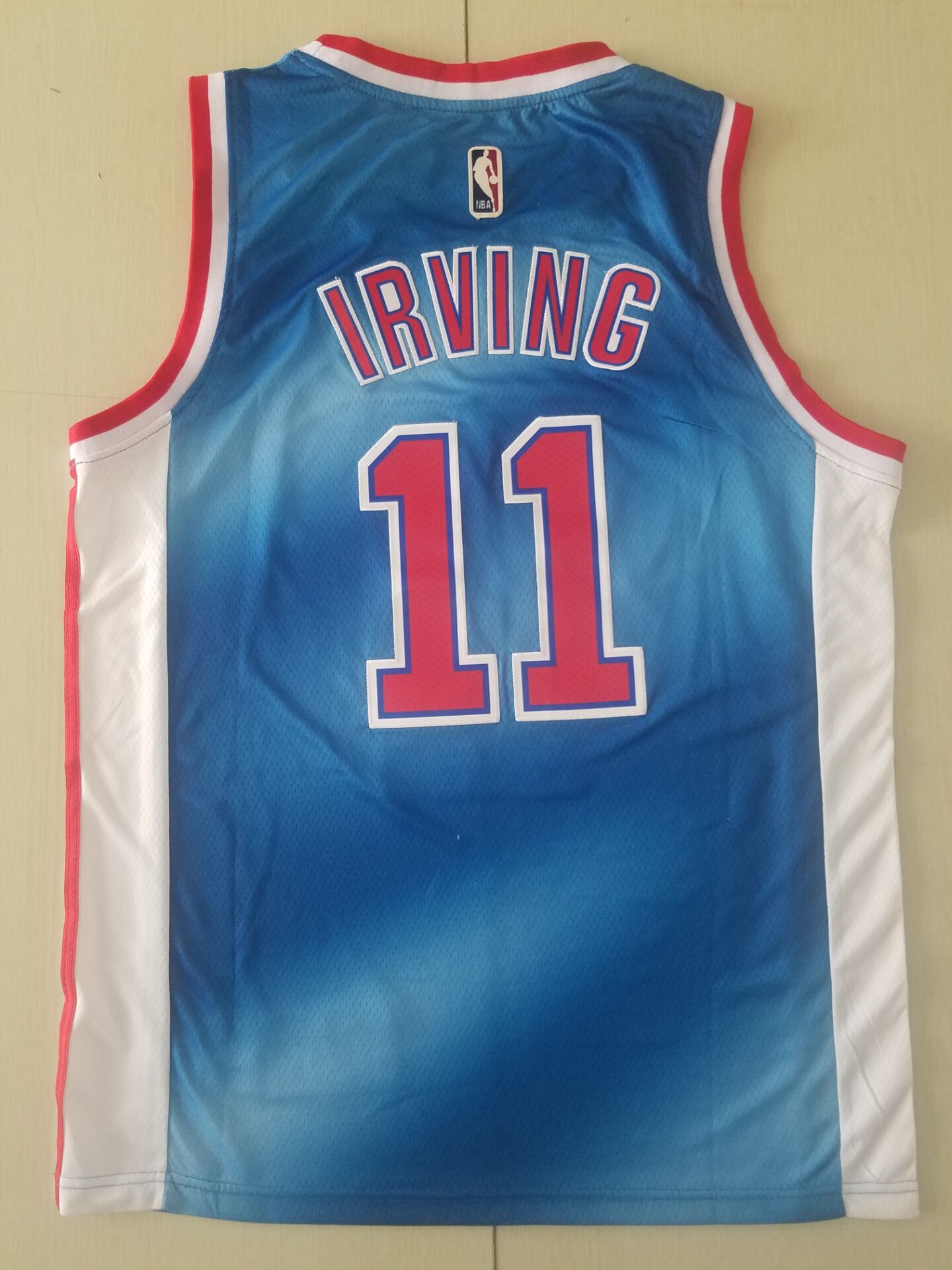 Men's Brooklyn Nets Kyrie Irving #11 Blue Swingman Player Jersey1