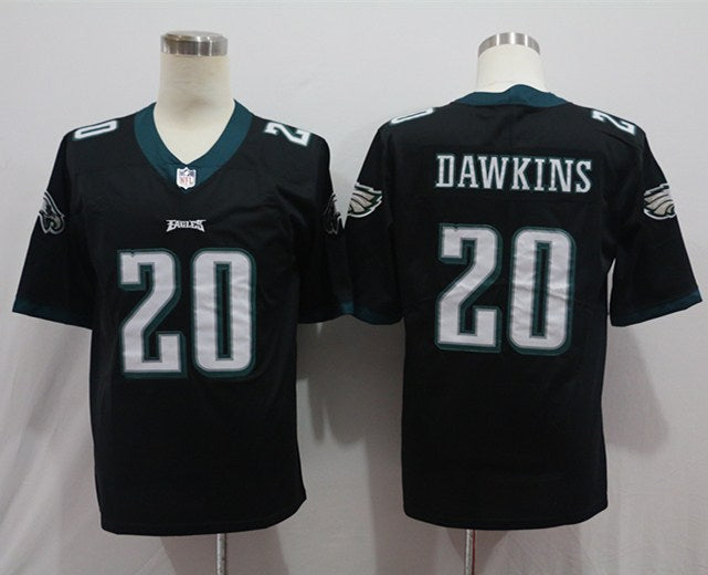 Men's Philadelphia Eagles Brian Dawkins #20 Black Game Jersey1