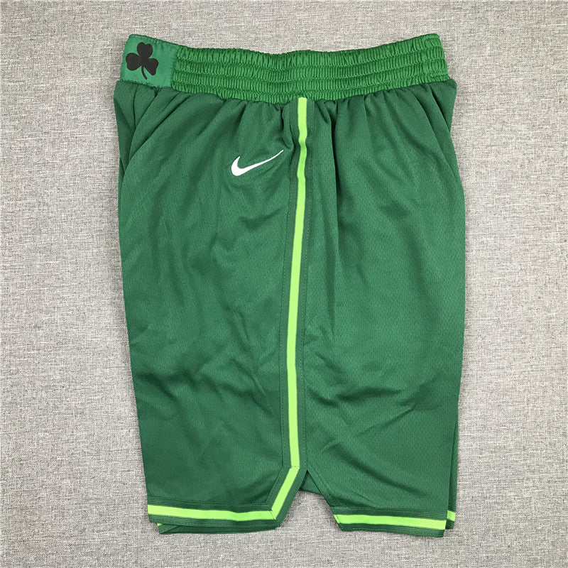 Men's Boston Celtics Green Basketball Retro Shorts1