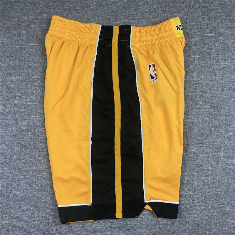 Men's Miami Heat Yellow 2020/21 Earned Edition Basketball Shorts1