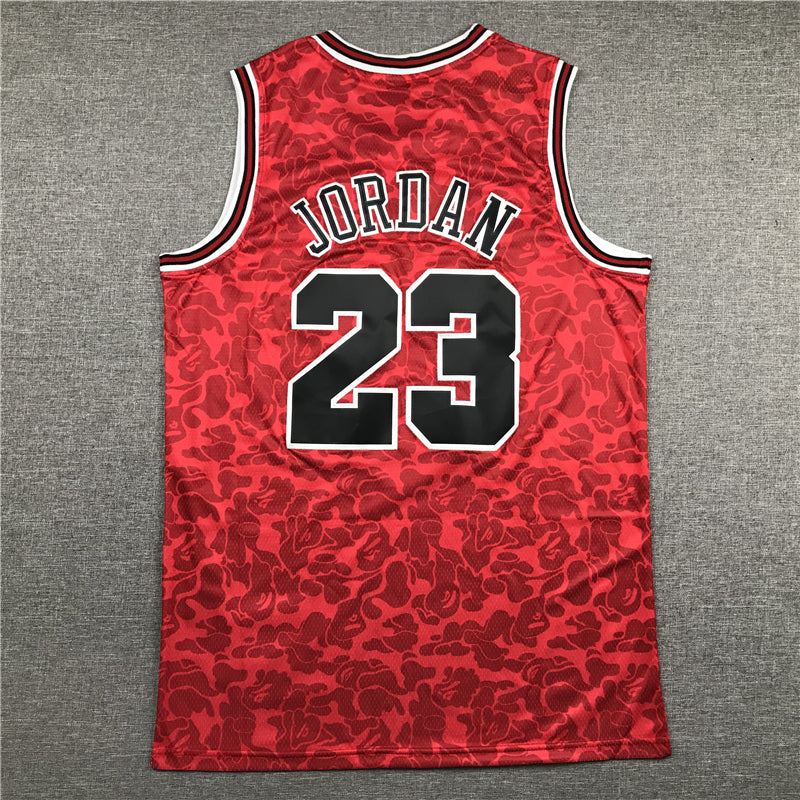 Men's Chicago Bulls Michael Jordan #23 Red 1996-97 Hardwood Classics Authentic Jersey1