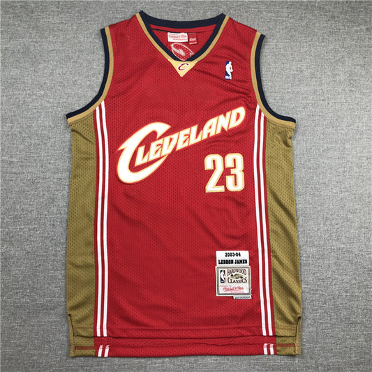 Men's Cleveland Cavaliers LeBron James 2003-04 Hardwood Classics Swingman Jersey1