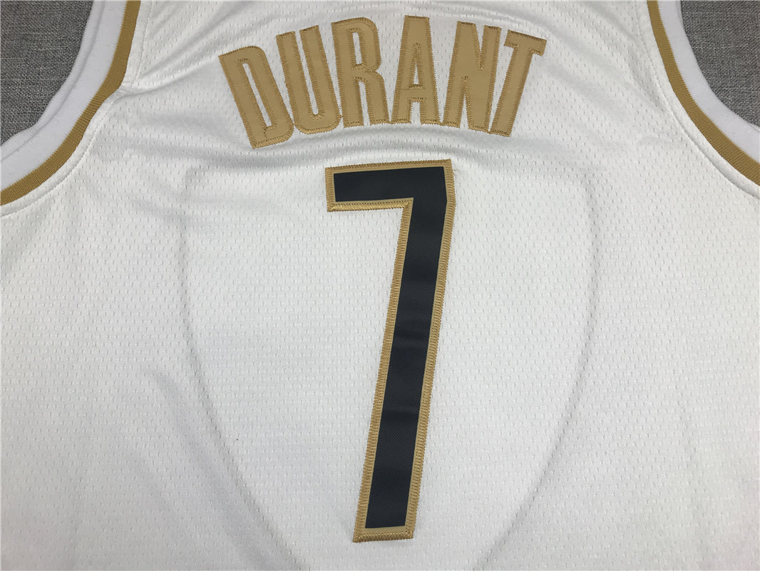Men's Brooklyn Nets Kevin Durant #7 White Swingman Player Jersey1