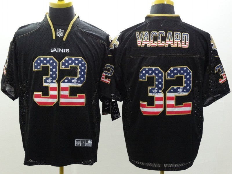 Men's New Orleans Saints Kenny Vaccaro #32 Black Player Game Jersey1