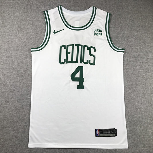 Men's Boston Celtics Jrue Holiday #4 White Swingman Jersey1 - Association Edition