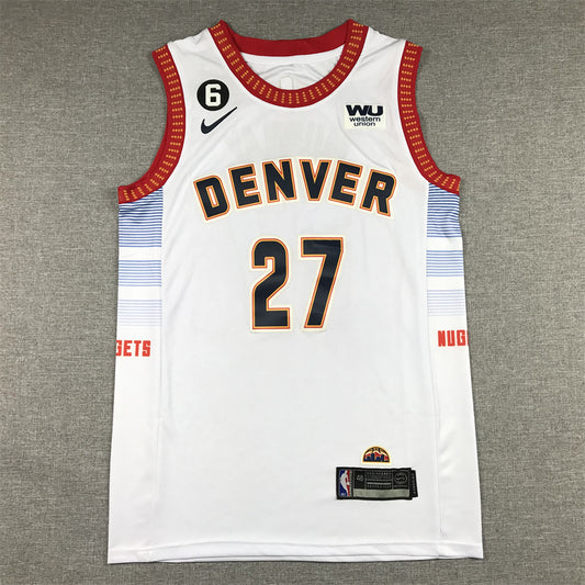 Men's Denver Nuggets Jamal Murray #27 Silver 2022/23 Swingman Jersey1 - City Edition