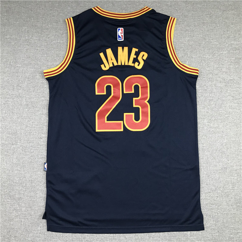 Men's Cleveland Cavaliers LeBron James #23 Navy Swingman Fashion Jersey1