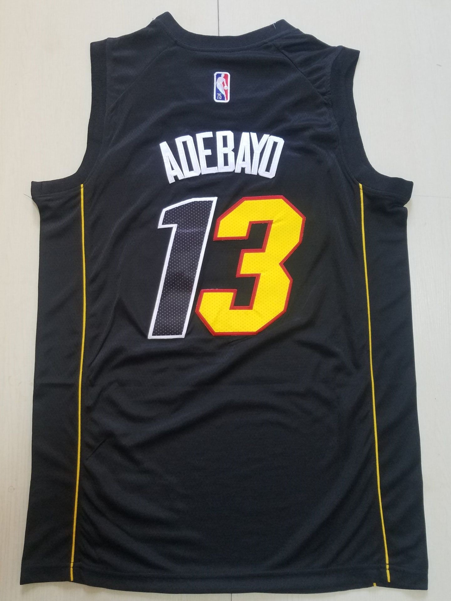Men's Miami Heat Bam Adebayo #13 Black Swingman Jersey1 City Edition