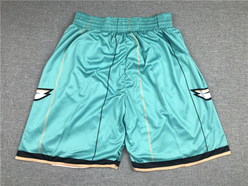Men's Charlotte Hornets Teal Basketball Retro Shorts11