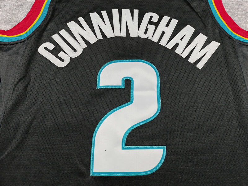 Cade Cunningham #2 Detroit Pistons Charcoal 2025-26 Swingman Jersey City Edition - JerseysFreak - 4