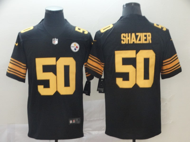 Men's Pittsburgh Steelers Ryan Shazier #50 Black Alternate Legend Jersey1