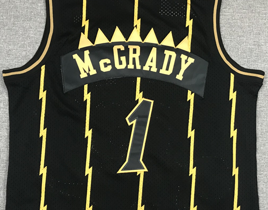 Men's Toronto Raptors Tracy McGrady Black 1998-99 Hardwood Classics Swingman Jersey1