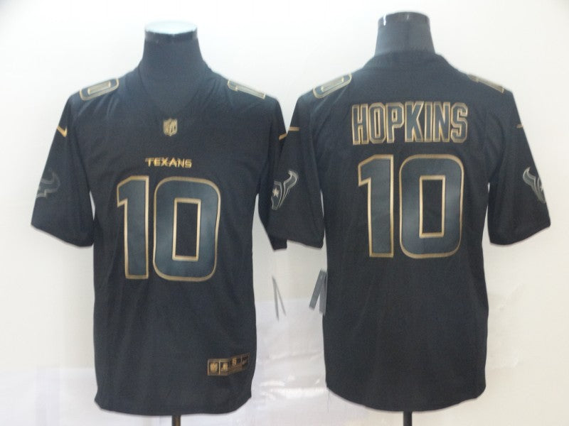 Men's Houston Texans DeAndre Hopkins #10 Black Player Game Jersey1