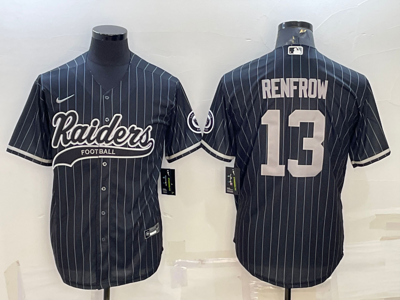 Men's Las Vegas Raiders Hunter Renfrow #13 Black Game Player Jersey1 Joint Edition