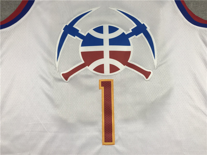 Men's Denver Nuggets Michael Porter Jr. #1 White 2023 Swingman Player Jersey1