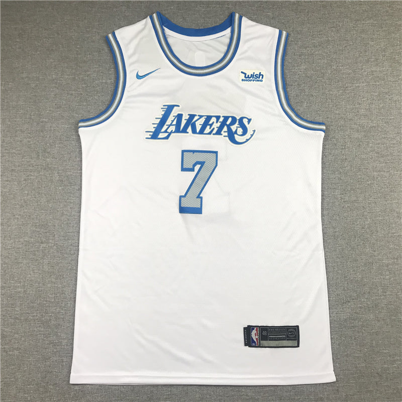 Men's Los Angeles Lakers Carmelo Anthony White Swingman Jersey1 - City Edition