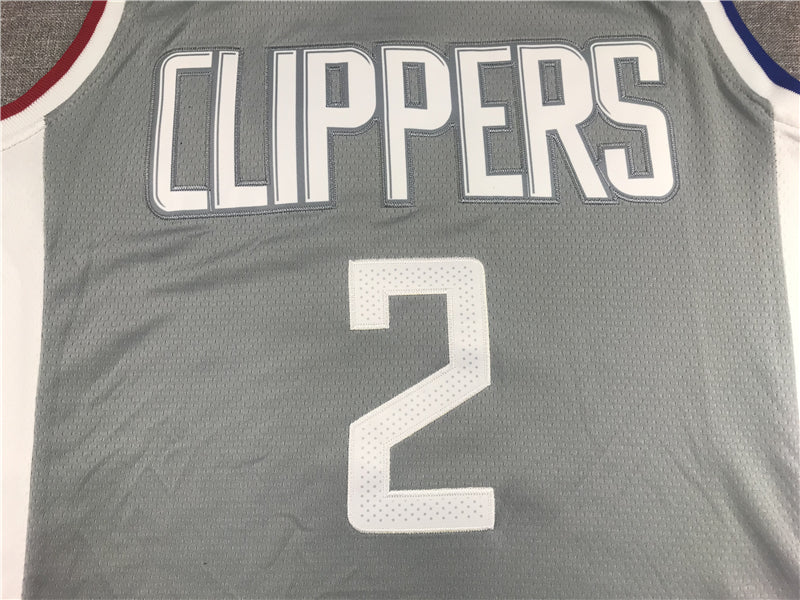 Men's LA Clippers Kawhi Leonard Gray 2020/21 Swingman Jersey1 - Earned Edition