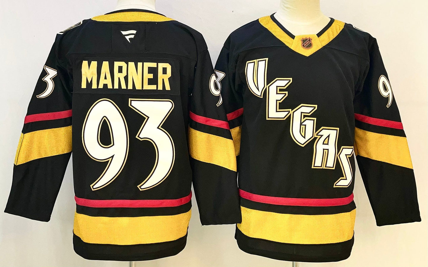 Men's Vegas Golden Knights Mitch Marner #93 Black Breakaway Player Jersey