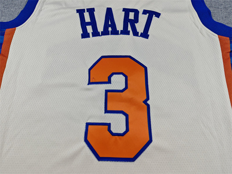 Men's New York Knicks Josh Hart #3 Cream 2025/26 Game Jersey - City Edition