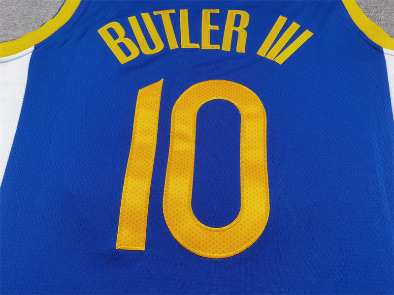 Men's Golden State Warriors Jimmy Butler #10 Royal Game Jersey - Icon Edition