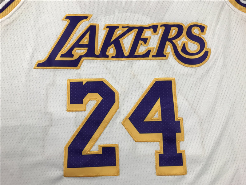 Men's Kobe Bryant Los Angeles Lakers #24 NBA Classics Retro Jersey1 - White