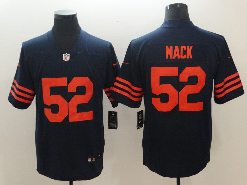 Men's Chicago Bears Khalil Mack #52 Navy Game Player Jersey1