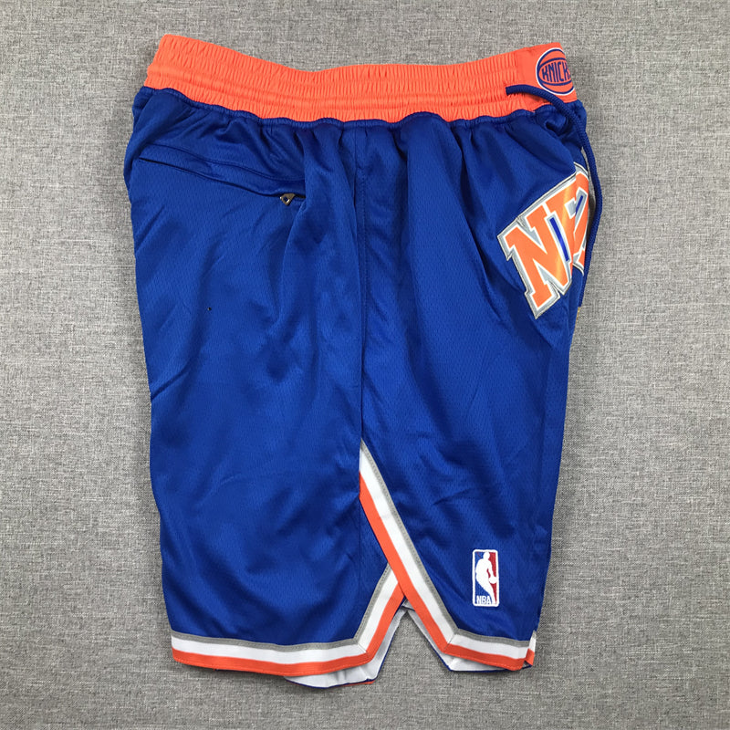 Men's New York Knicks Blue Icon Edition Pocket Shorts1