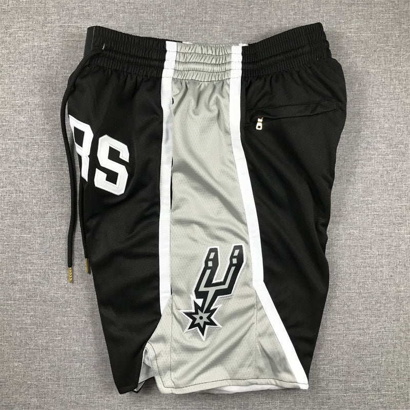 Men's San Antonio Spurs Black Pocket Shorts1
