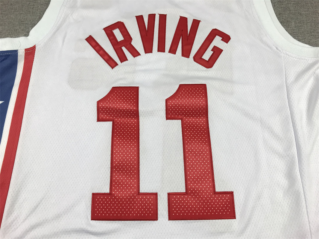 Men's Brooklyn Nets Kyrie Irving #11 White 2022/23 Swingman Jersey1 - Classic Edition