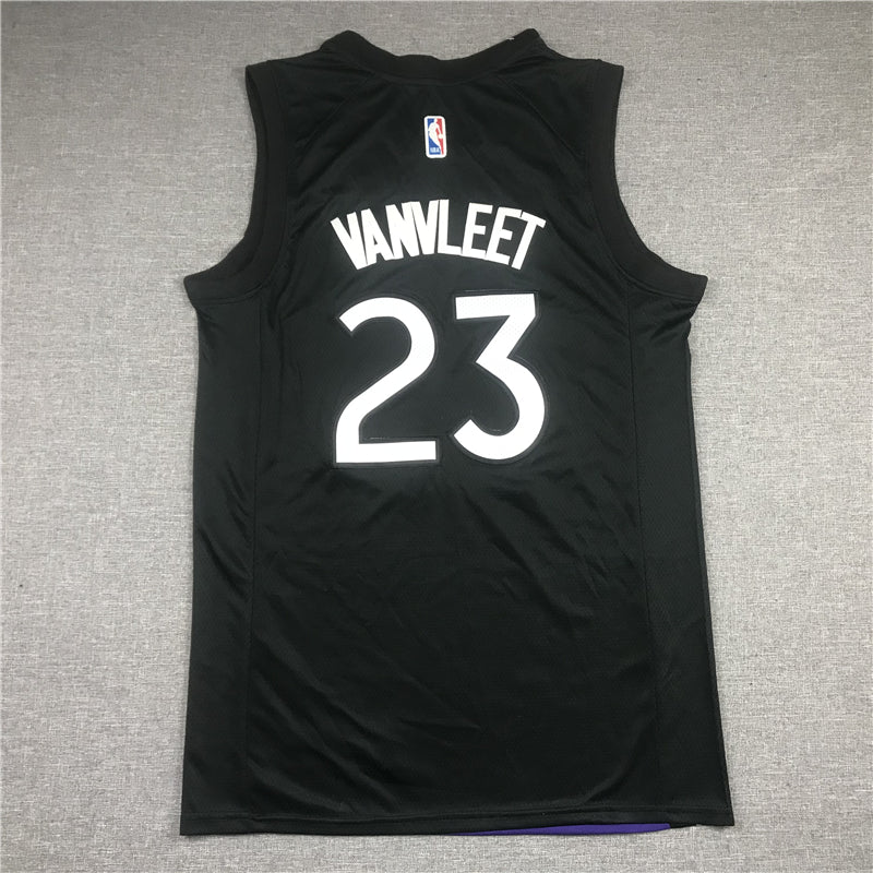Men's Toronto Raptors Fred VanVleet Black/Purple 2020/21 Swingman Player Jersey1
